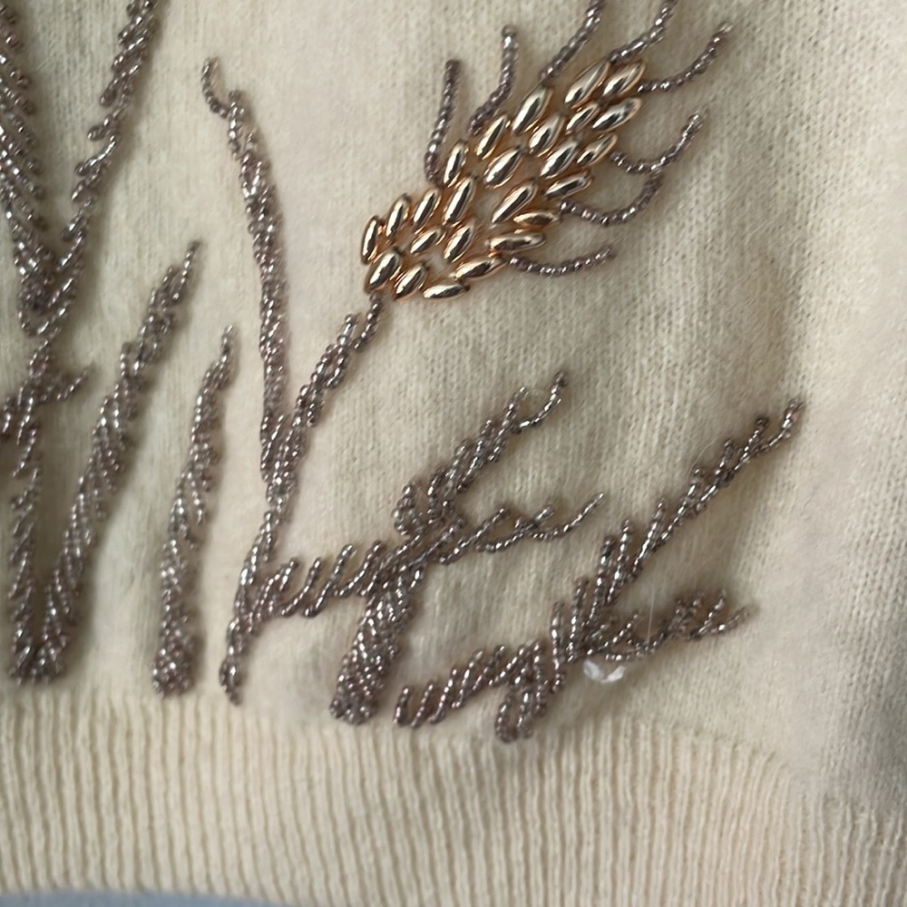 Vintage Crown Pacific beaded sweater - Picture 10 of 11